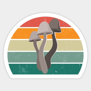 Toadstool Mushroom Sunset Graphic Sticker